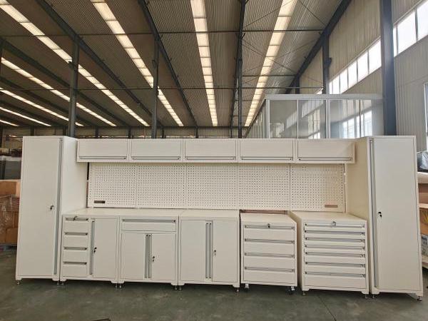 Armário de garagem para serviço pesado branco
