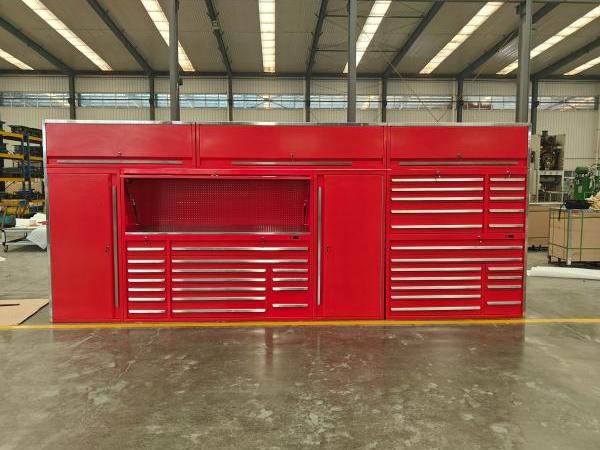 Armário de ferramentas de garagem de combinação de metais pesados