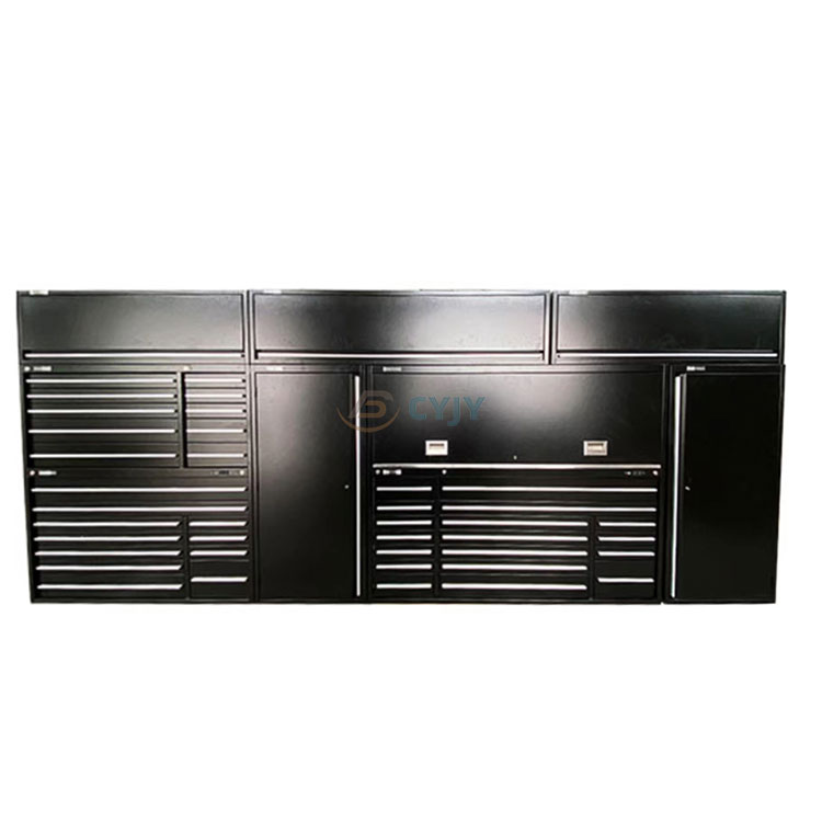 Conjunto de gabinete de garagem para armazenamento pesado